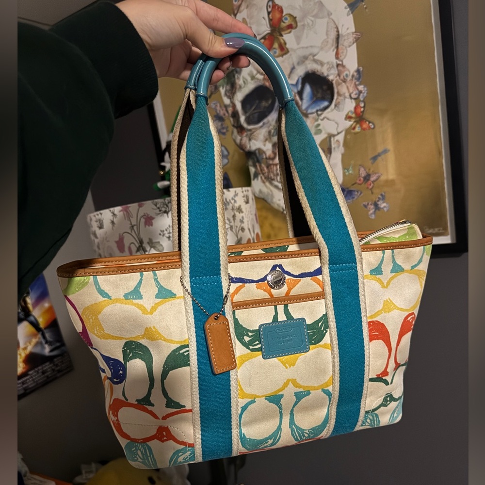 Coach Vintage Hampton Colourful Mini Tote